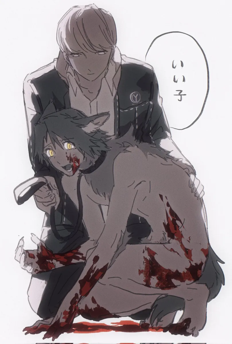 Narukami Yu, Hanamura Yousuke by Sakanaya0108