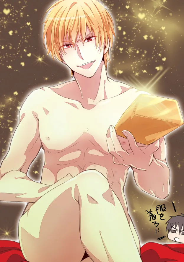 Gilgamesh (Fate), Kotomine Kirei by Gucce222