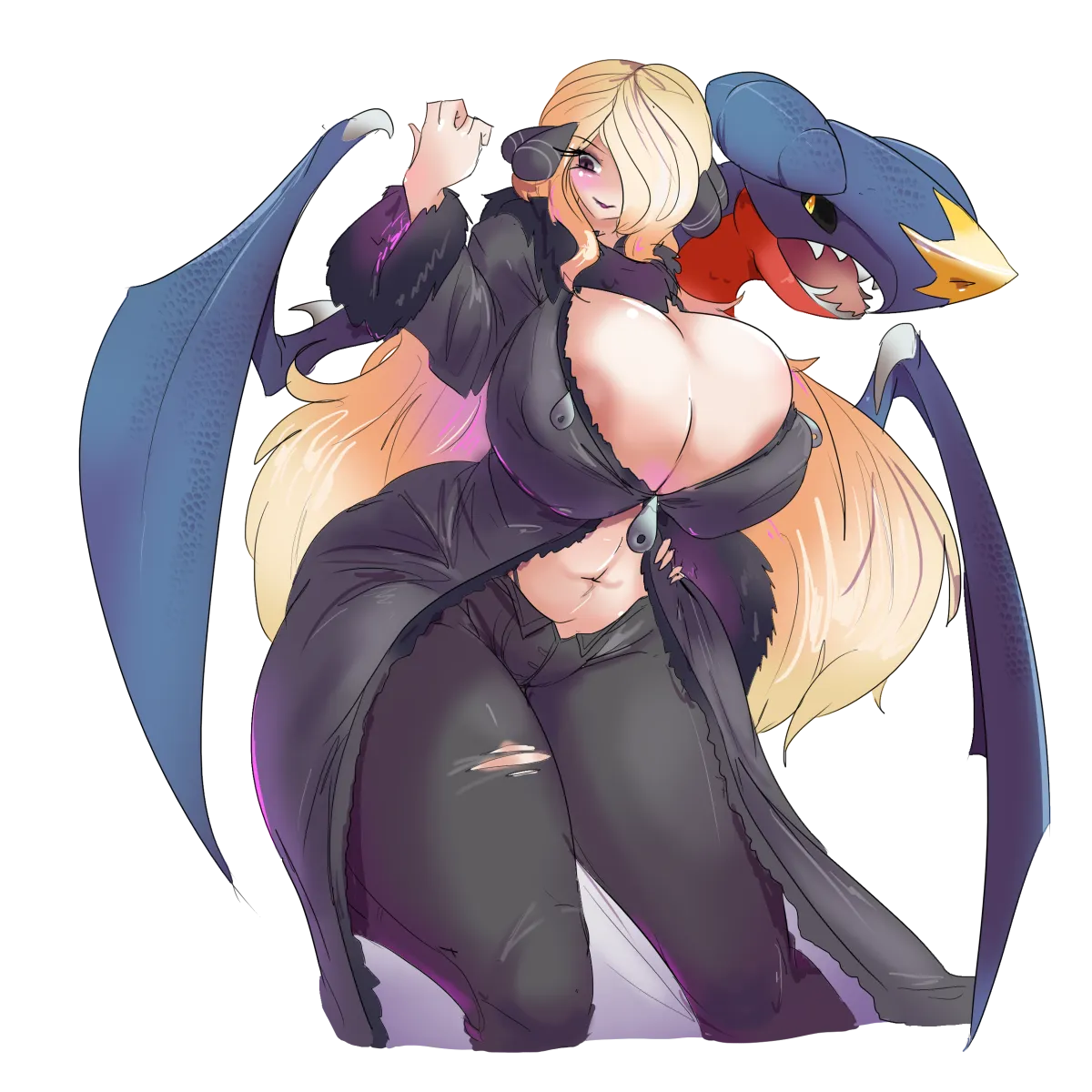 Cynthia (Pokemon), Garchomp by Greenm