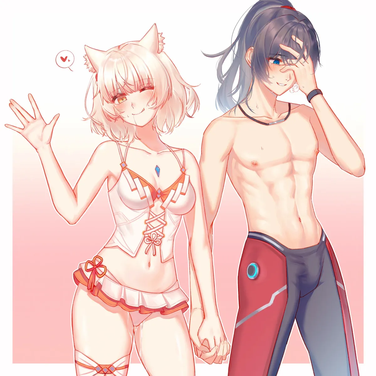 Mio (Xenoblade), Noah (Xenoblade) by Aqing 1229