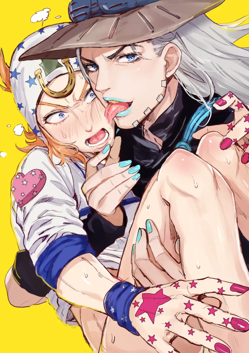 Johnny Joestar, Gyro Zeppeli by Dvqjo