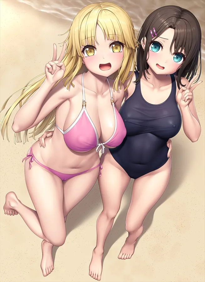 Tsurumaki Kokoro, Okusawa Misaki by Lambda (Kusowarota)