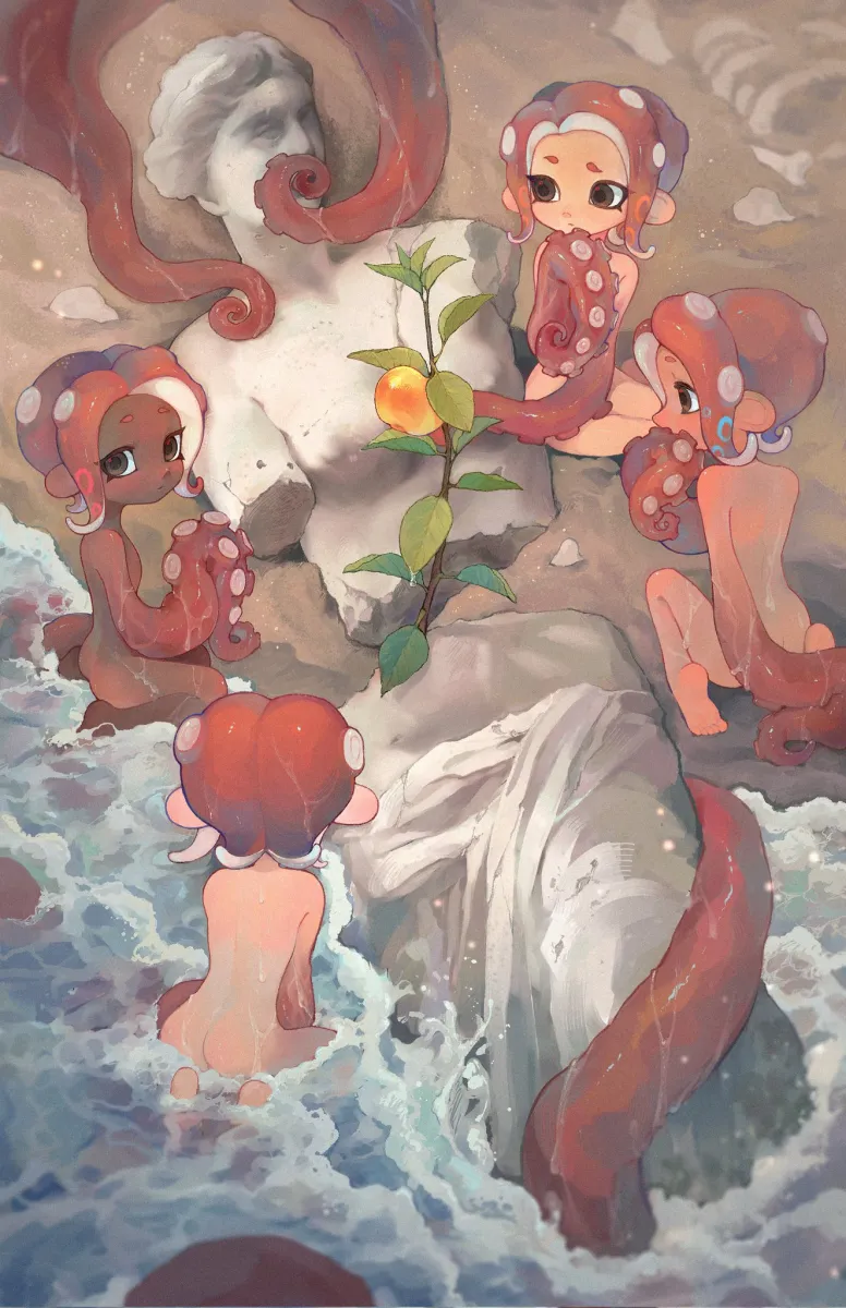 Octoling Player Character, Octoling Girl by Liang Cun Rakuna