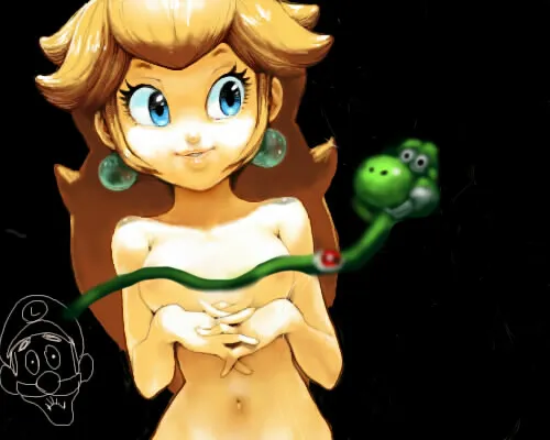 Princess Peach, Luigi by Koki (Ryoushikiha)