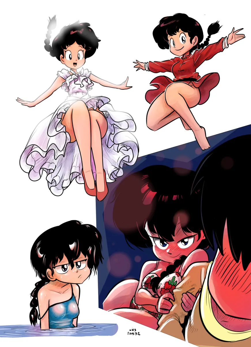 Saotome Ranma, Saotome Ranma (Female) by Ian Samson