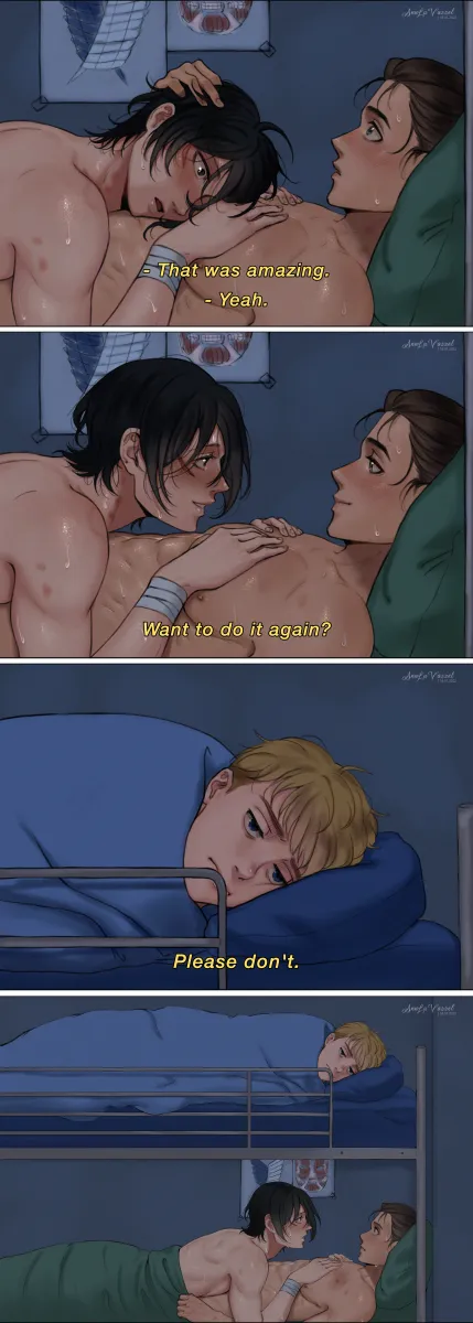 Mikasa Ackerman, Eren Yeager by Annlu Vazzel