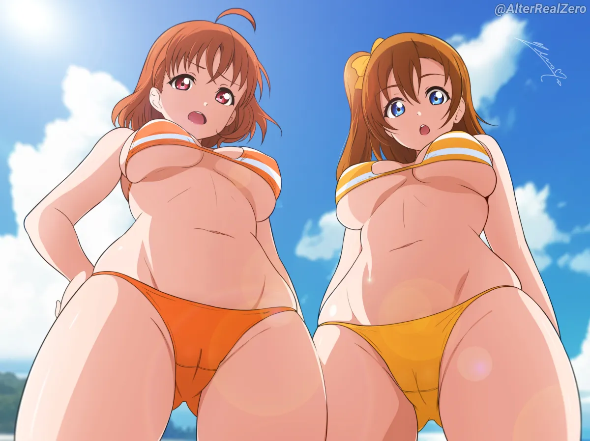 Kosaka Honoka, Takami Chika by Alterrealzero