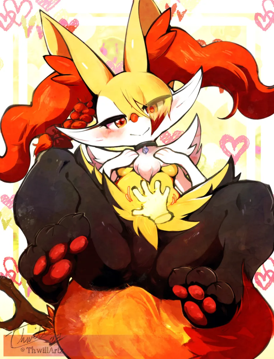 Braixen by Thwillartz