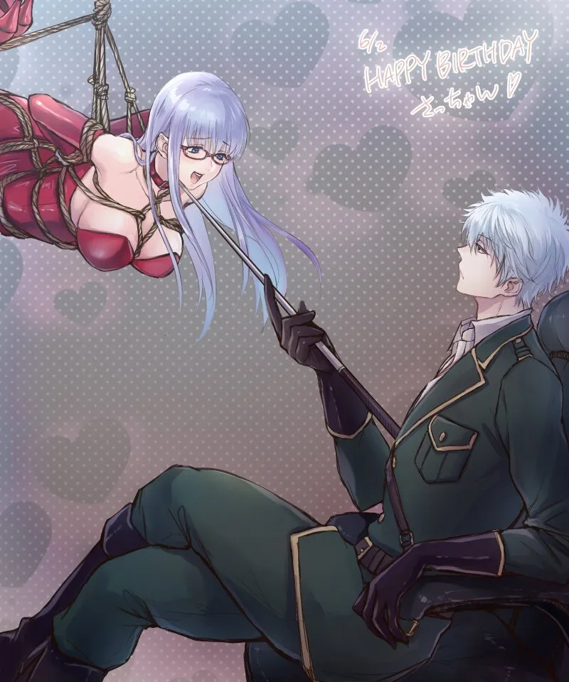 Sakata Gintoki, Sarutobi Ayame by Da Raku