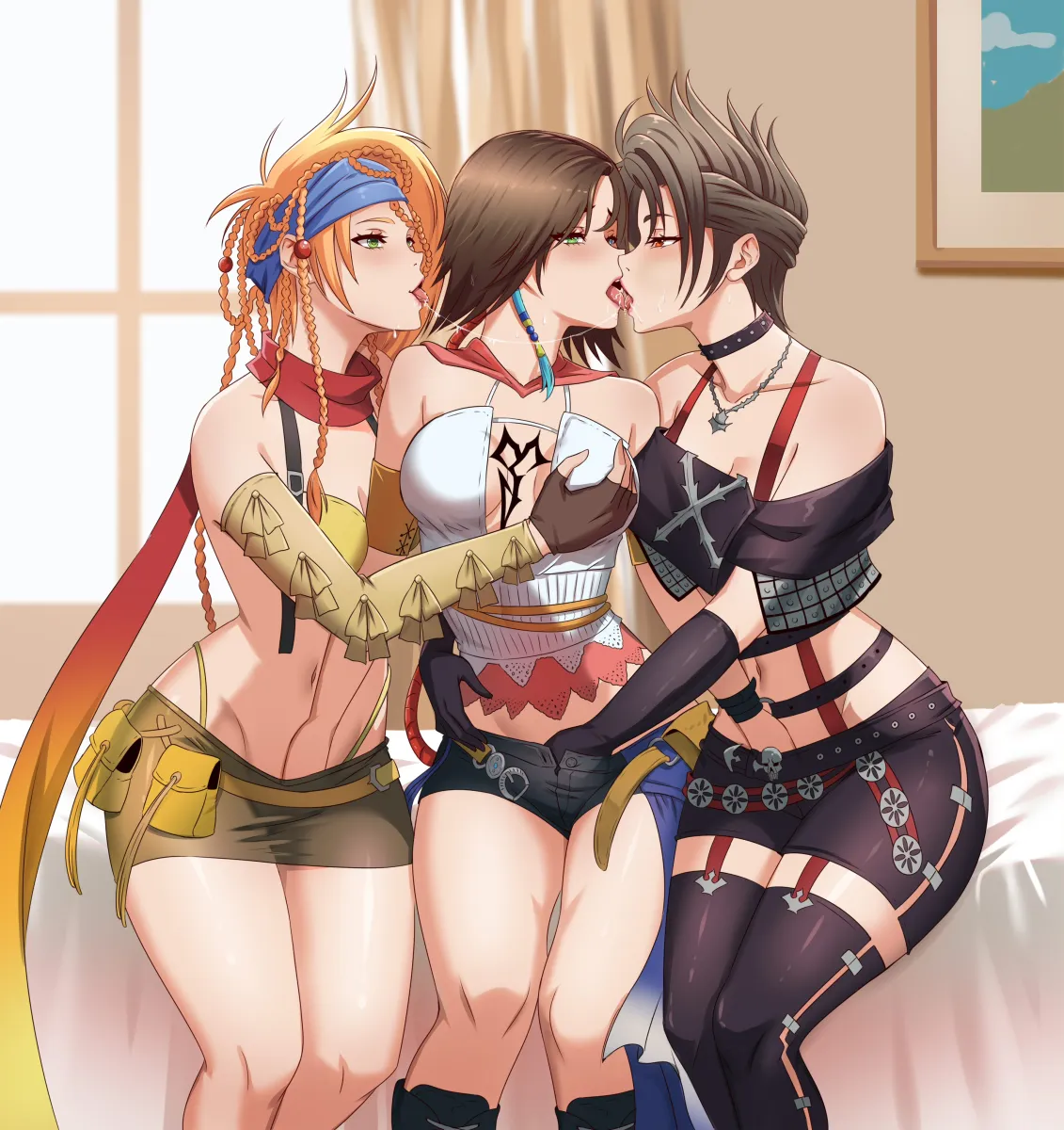 Yuna (Ff10), Rikku (Ff10) by Leofoxart