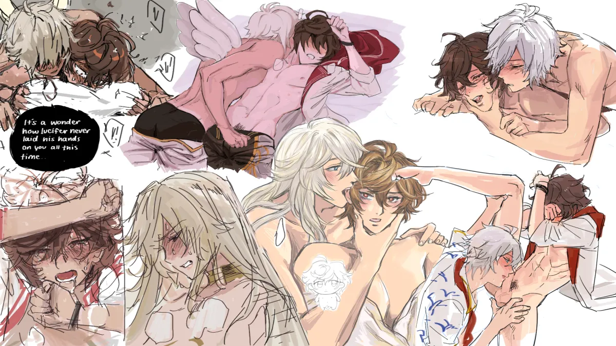 Sandalphon (Granblue Fantasy), Helel Ben Sahar (Granblue Fantasy) by Hihazuki