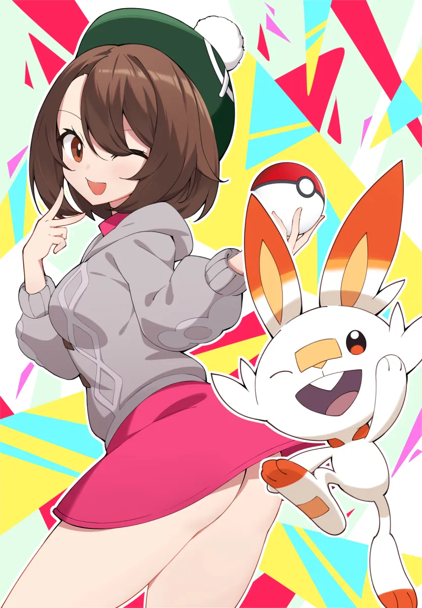 Gloria (Pokemon), Scorbunny by Rx7649