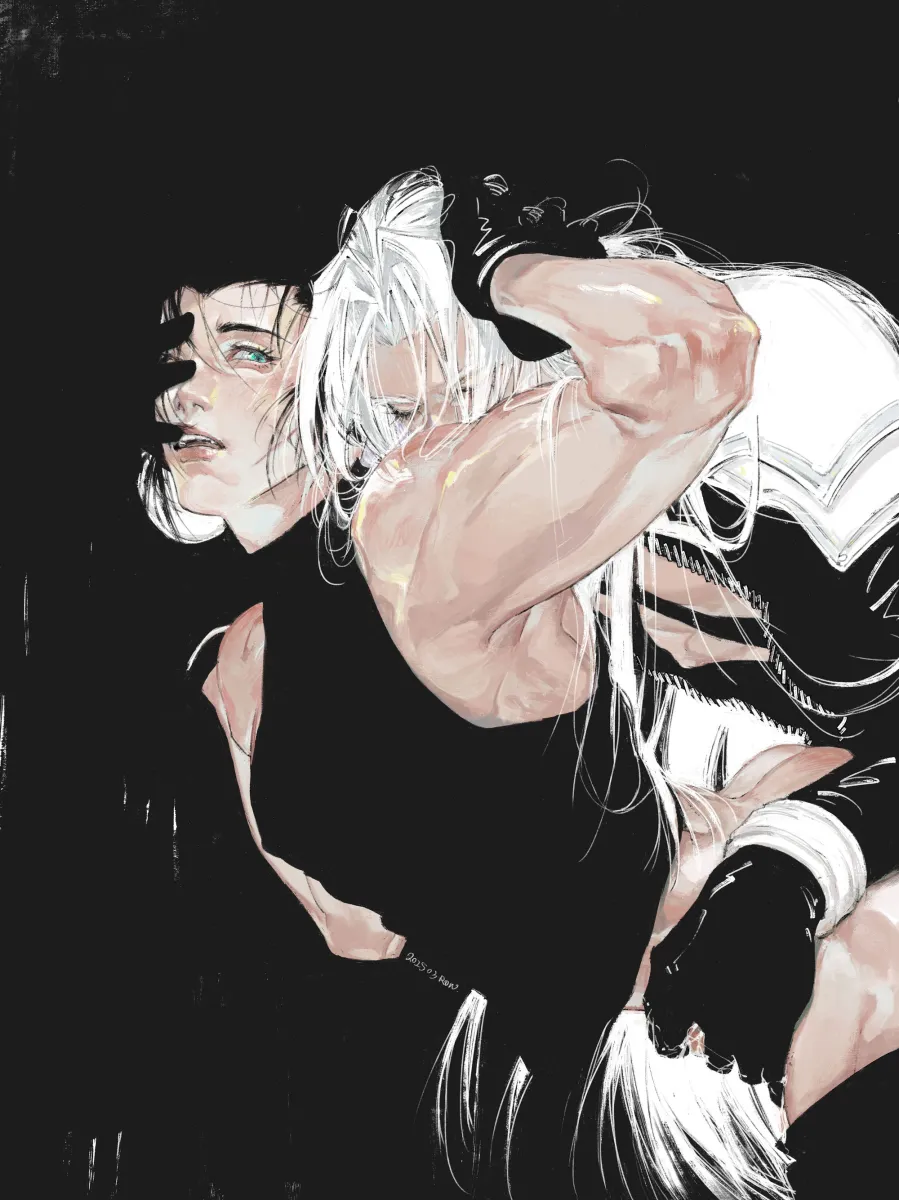Sephiroth, Zack Fair by Row056