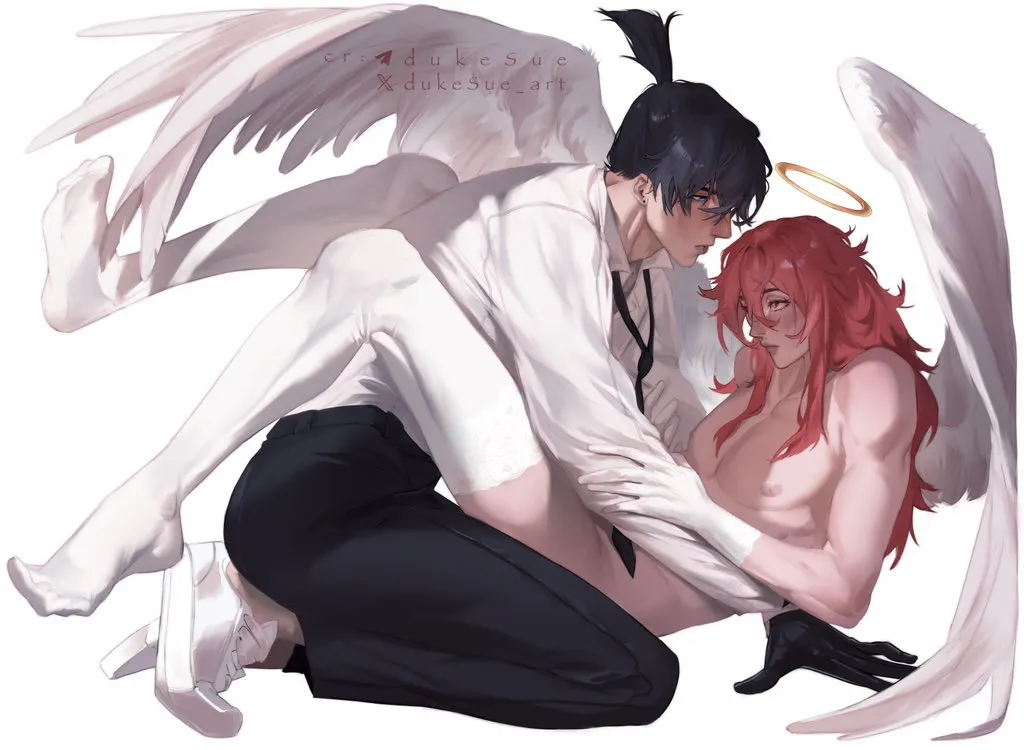Hayakawa Aki, Angel Devil (Chainsaw Man) by Dukesue Art
