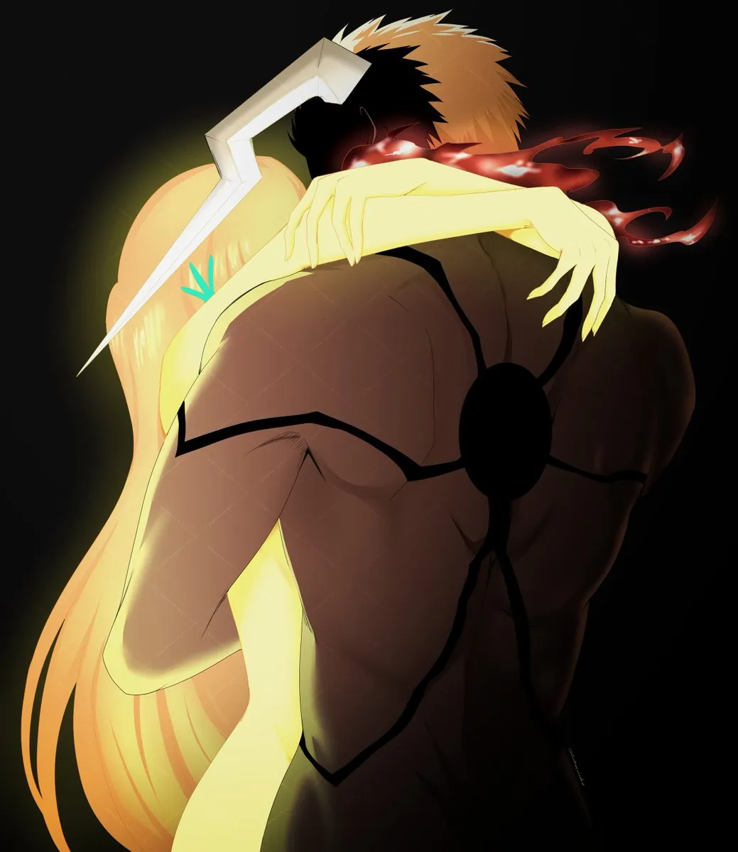 Inoue Orihime, Kurosaki Ichigo by Dominaecaede