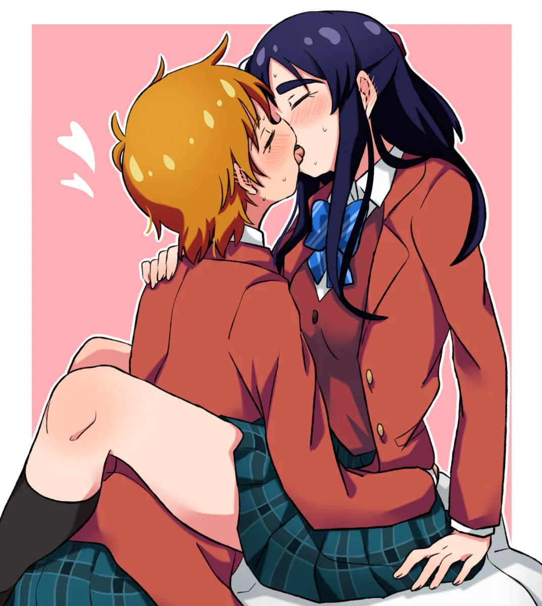 Misumi Nagisa, Yukishiro Honoka by Mizin Kosutin