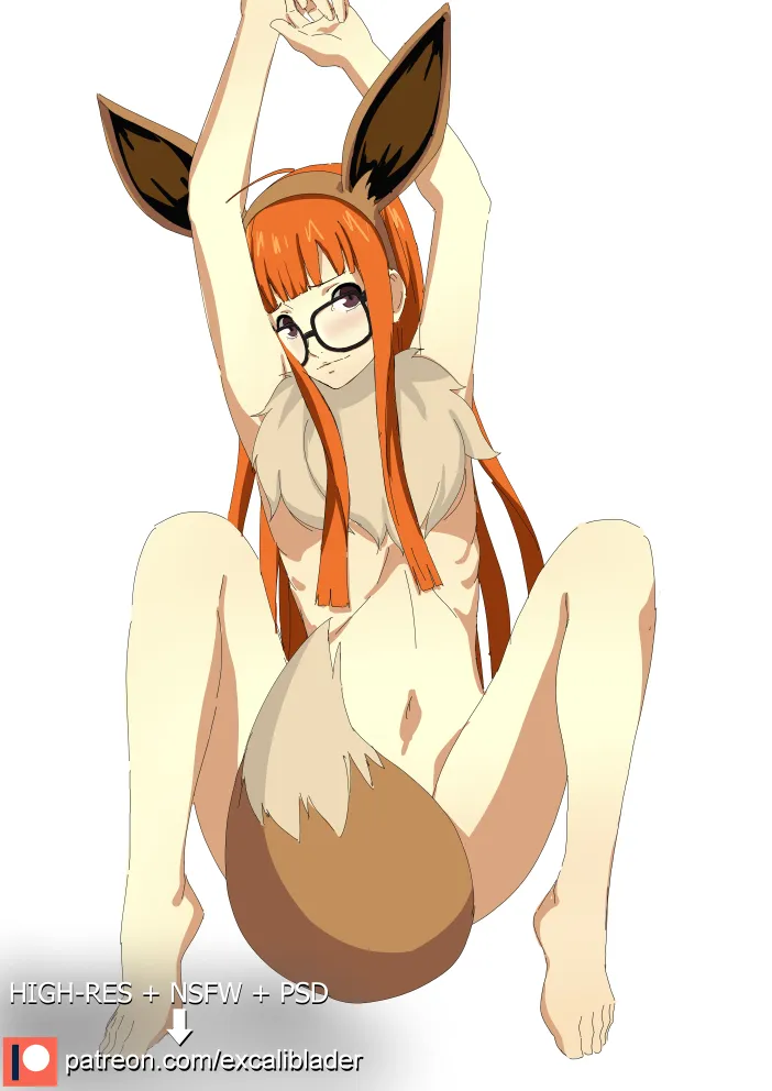 Eevee, Sakura Futaba by Excaliblader