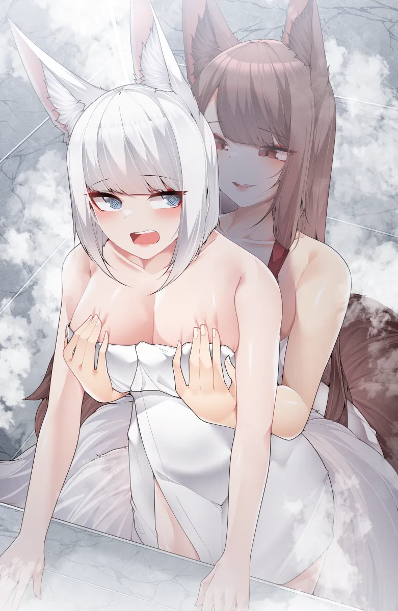 Kaga (Azur Lane), Akagi (Azur Lane) by Samip
