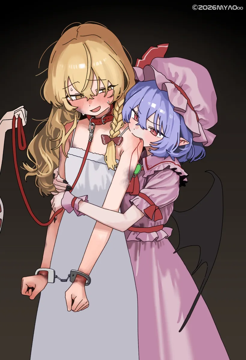 Hakurei Reimu, Kirisame Marisa by Myaooo