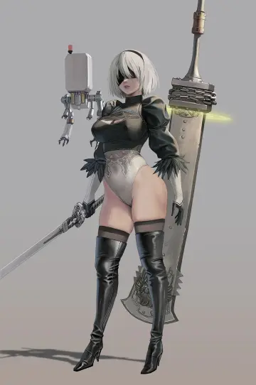 2B (Nier:automata) rule 34
