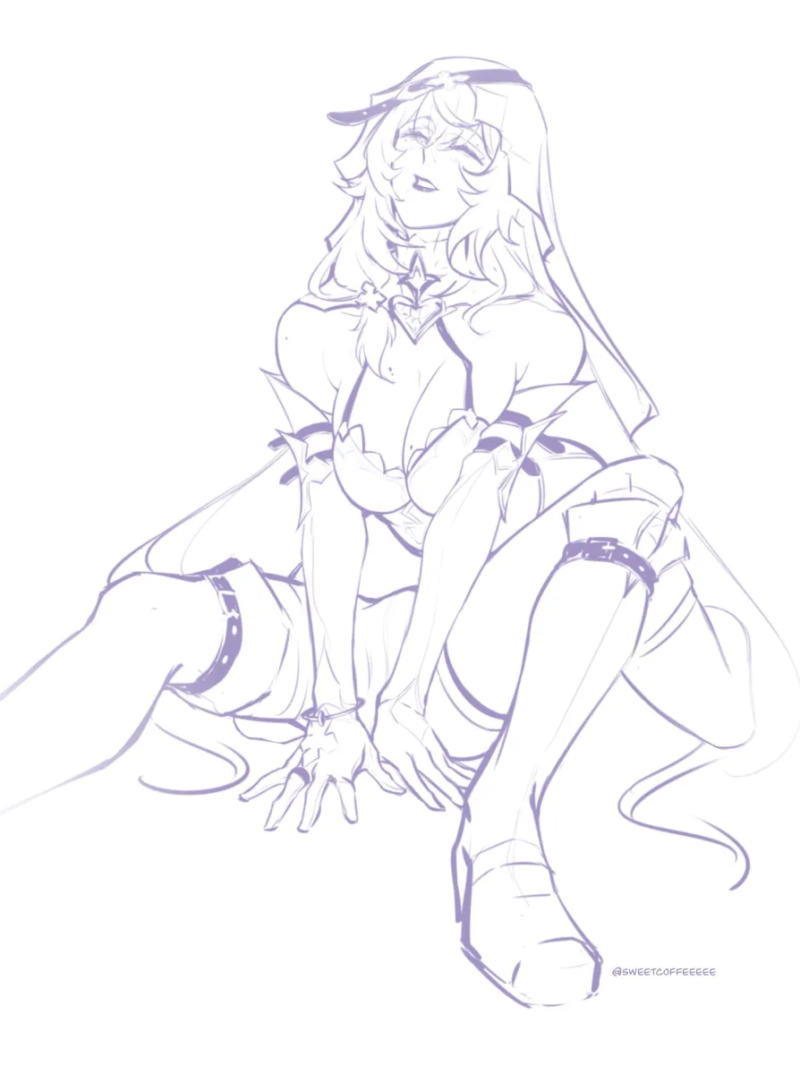 Acheron (Honkai: Star Rail), Black Swan (Honkai: Star Rail) by Sweetcoffeeeee