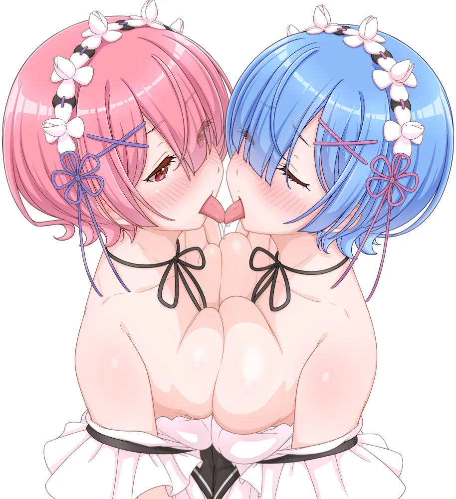 Rem (Re:zero), Ram (Re:zero) by Shakunetsujigoku