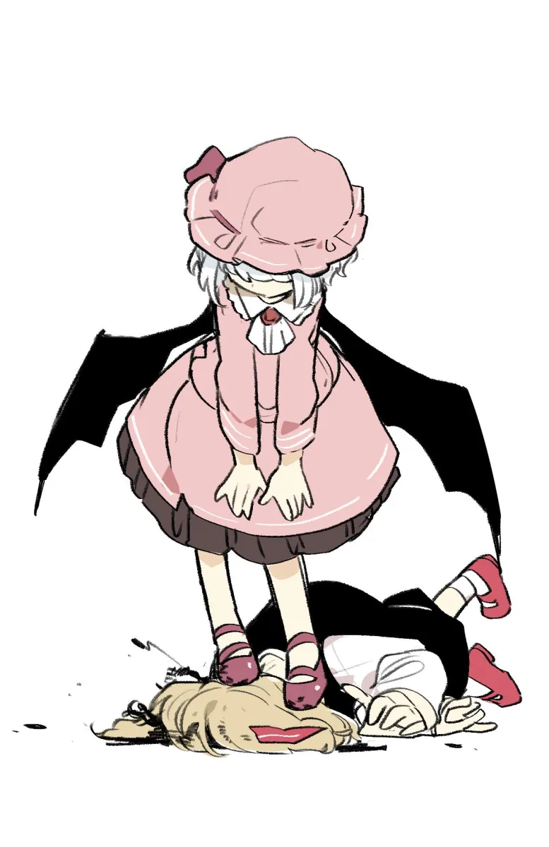 Remilia Scarlet, Rumia by Ocha (Kinnkonnsousai)