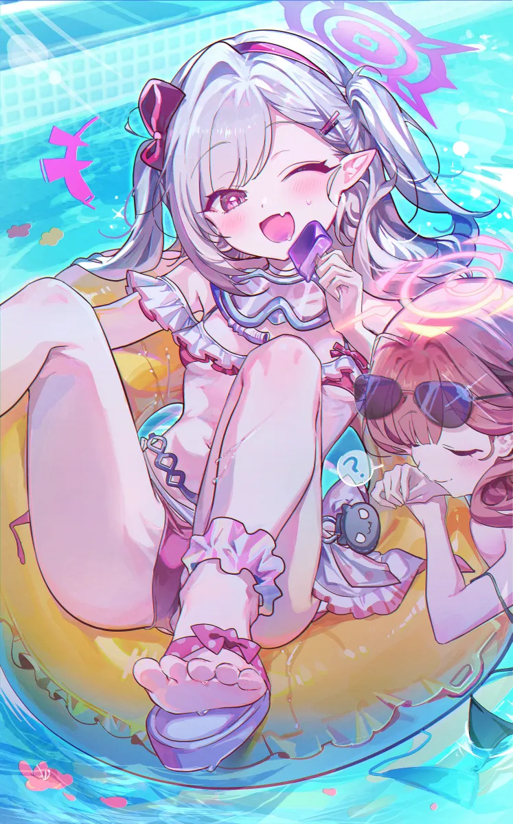Aru (Blue Archive), Mutsuki (Blue Archive) by 0202Ase