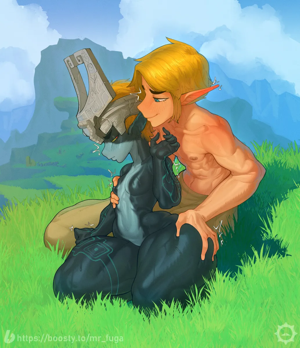 Link, Midna by Mrfuga