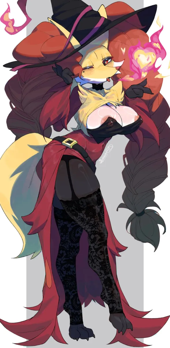 Delphox by Fu Li Jiang