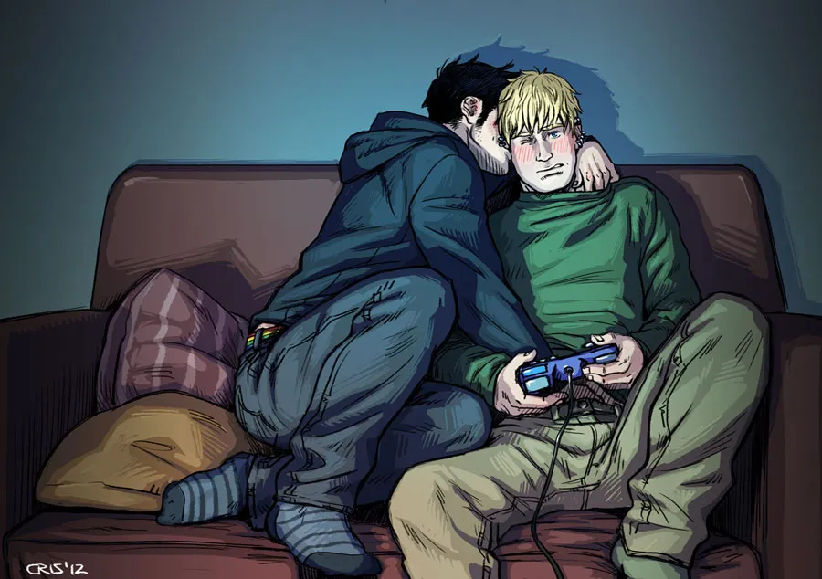 Hulkling, Wiccan by Cris Art