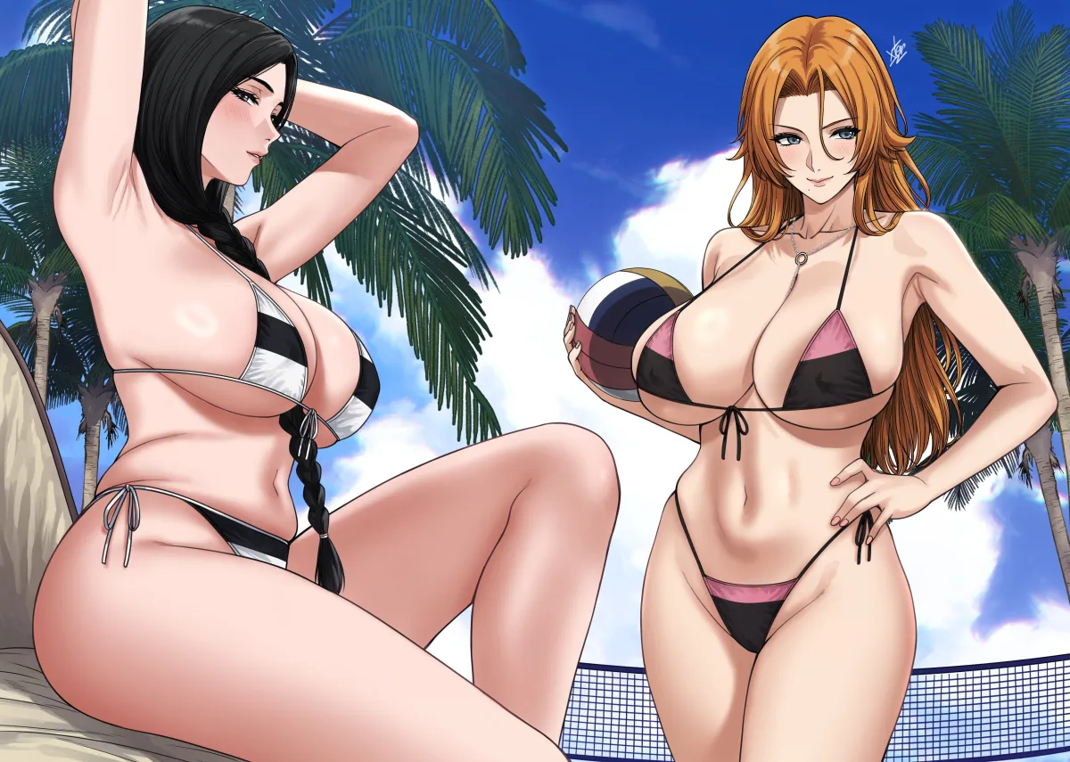 Matsumoto Rangiku, Unohana Retsu by Xter