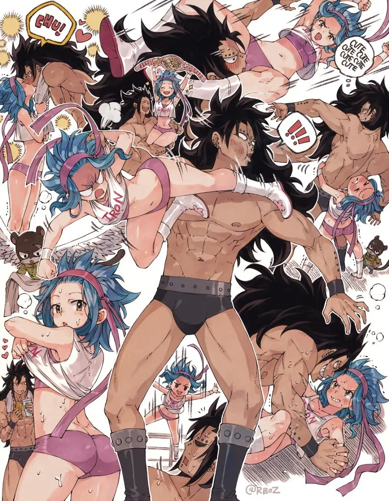 Gajeel Redfox, Levy Mcgarden by Rusky