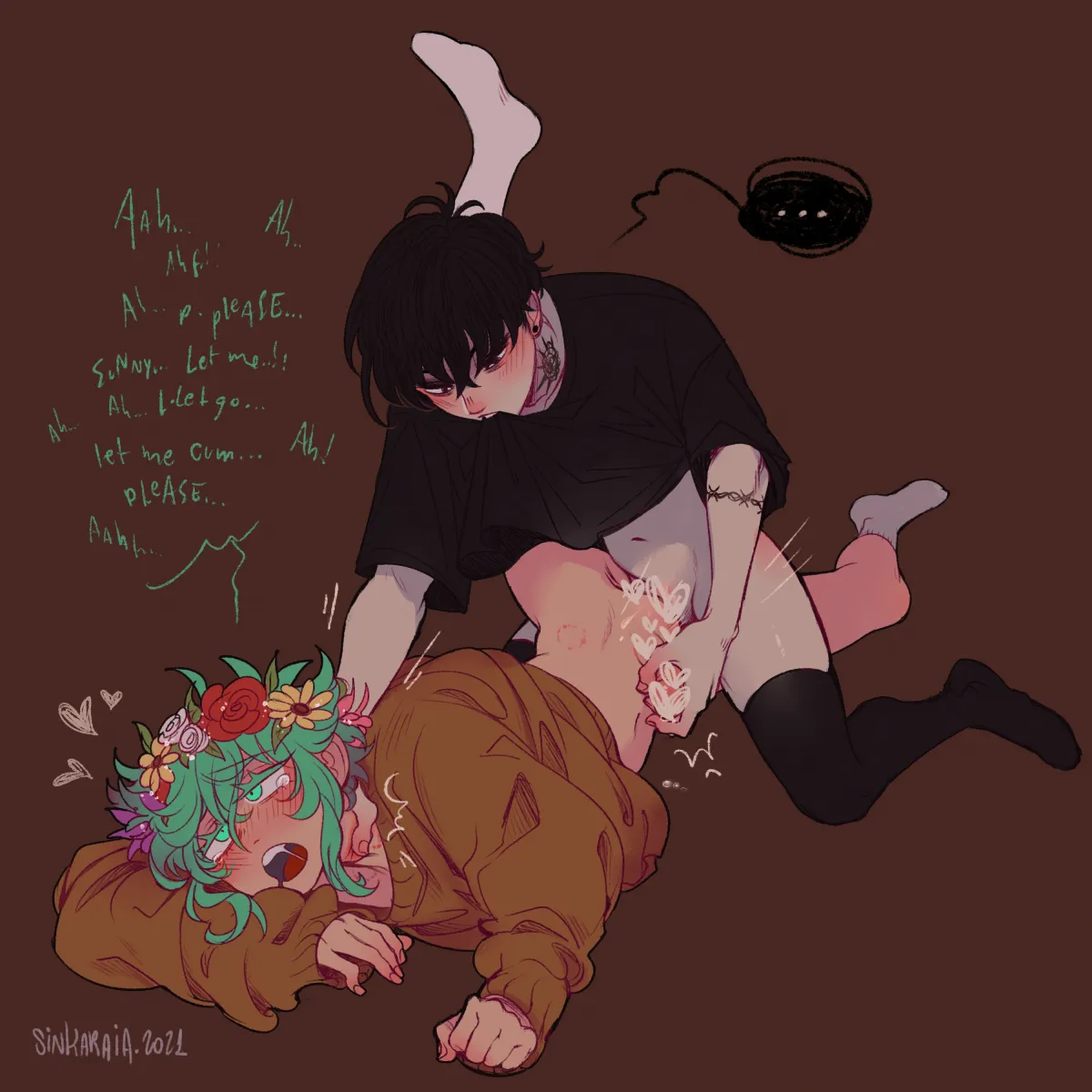Sunny (Omori), Basil (Omori) by Sintastein