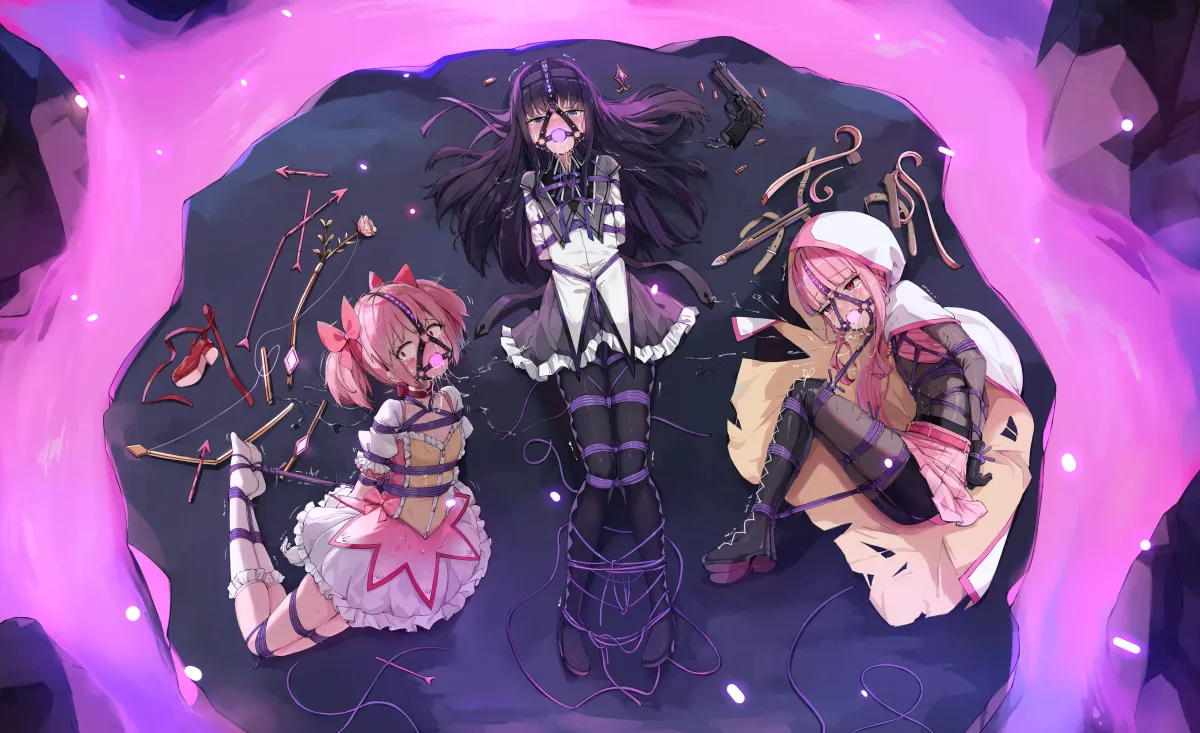 Akemi Homura, Kaname Madoka by Liclac