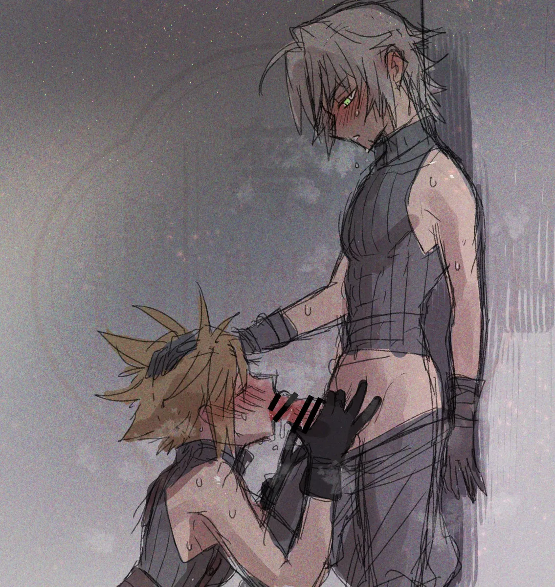 Cloud Strife, Sephiroth by None (Kameko227)