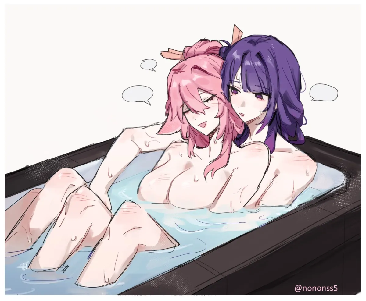 Raiden Shogun, Yae Miko by Nonons