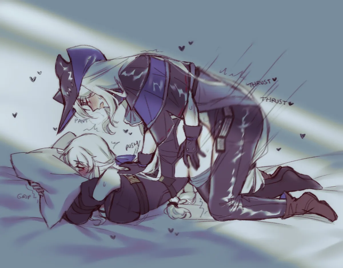Skadi (Arknights), Specter (Arknights) by Orz (Kagewaka)