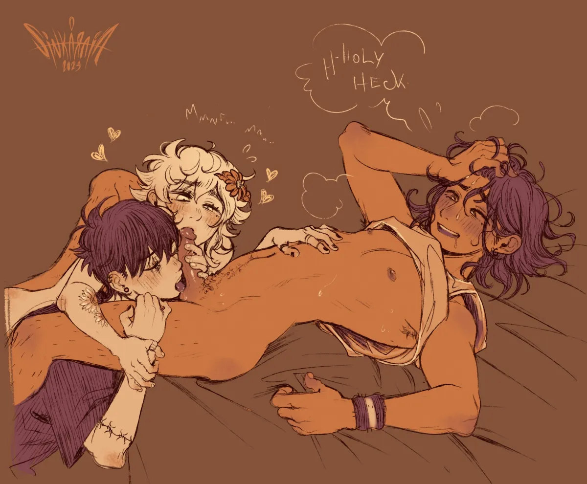 Sunny (Omori), Basil (Omori) by Sintastein