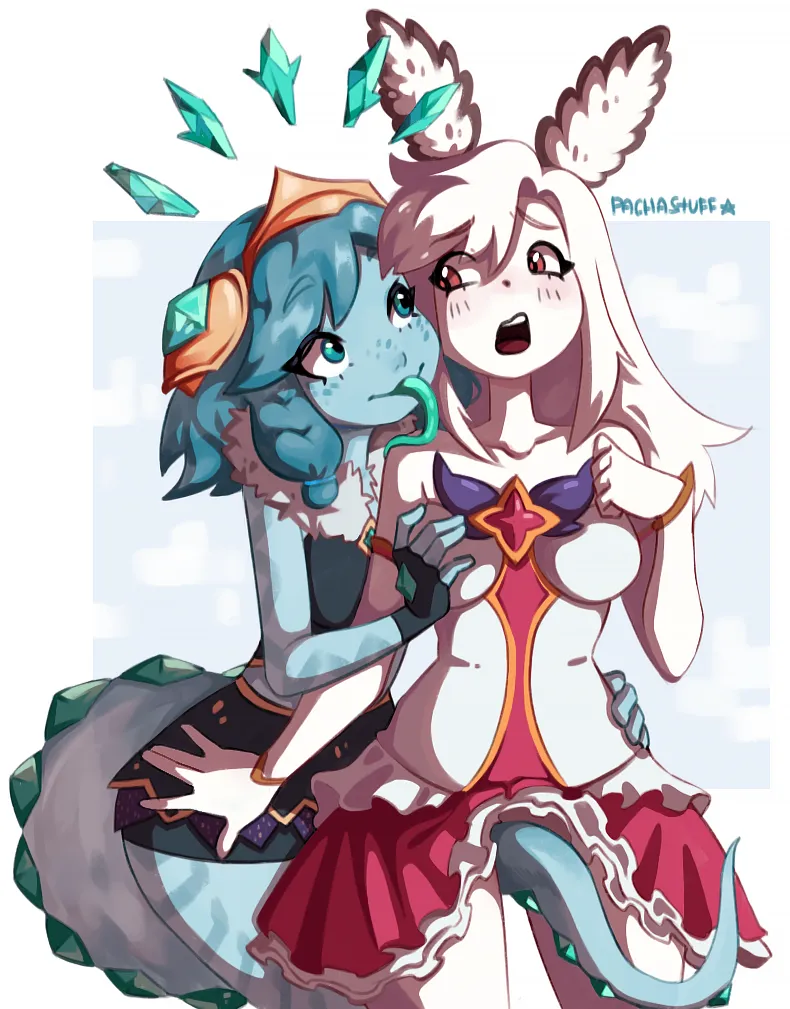 Ahri (League), Neeko (League) by Pacha (Pachastuff)