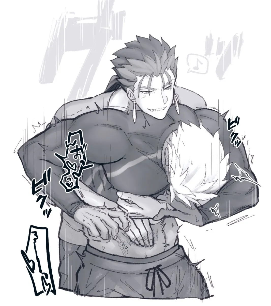 Archer (Fate), Cu Chulainn (Fate) by Suginamayuge