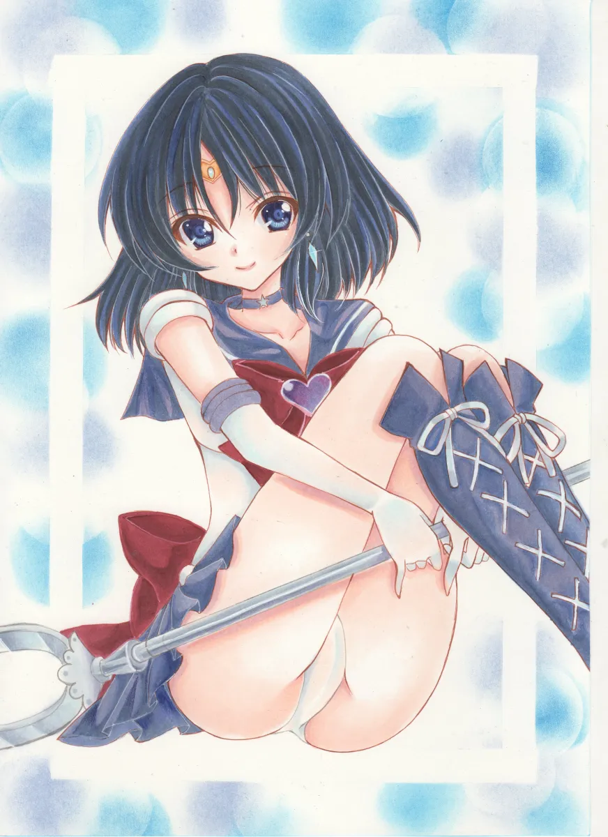 Tomoe Hotaru, Sailor Saturn by Masaki (Masarin0909)