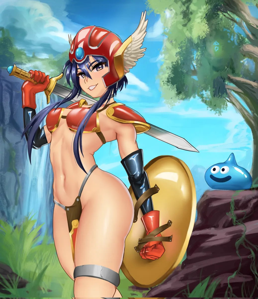 Slime (Dragon Quest), Larcei (Fire Emblem) by Mon Eree