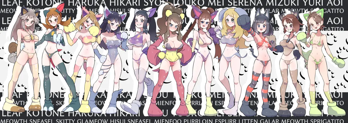 Dawn (Pokemon), Rosa (Pokemon) by Fumirumochigashin