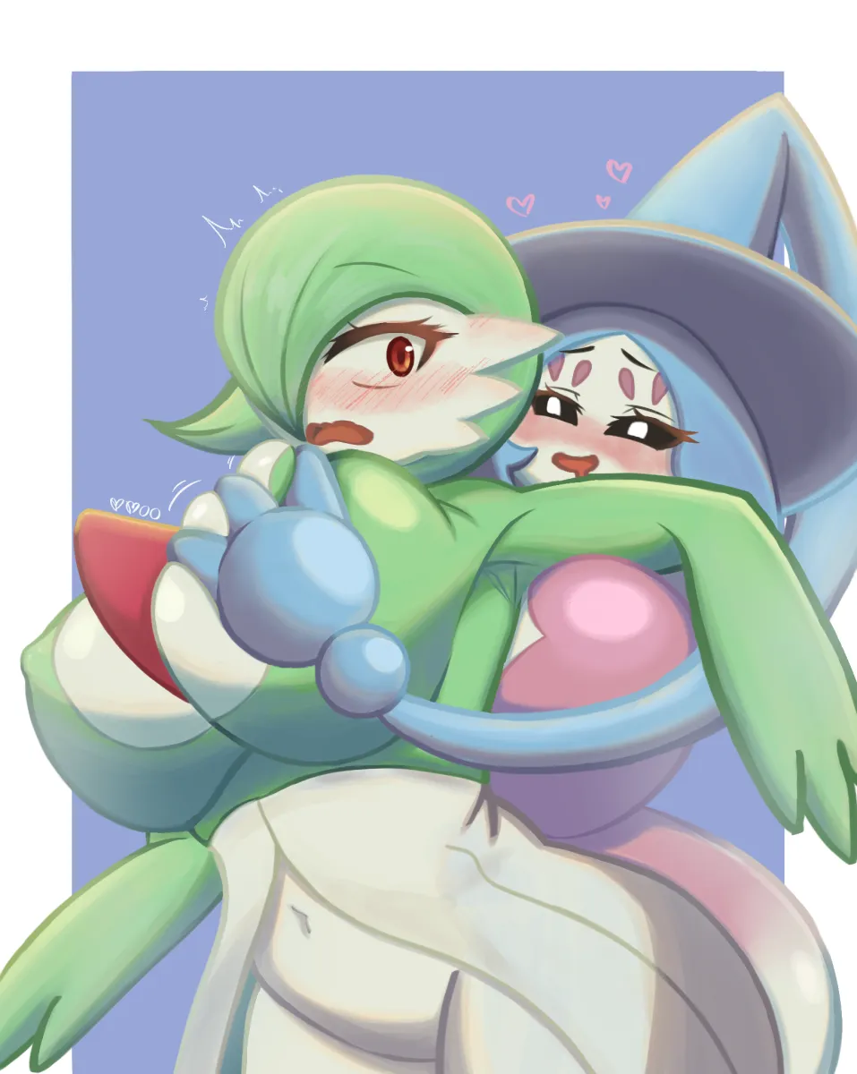 Gardevoir, Hatterene by Bb00 (User Aguv4372)