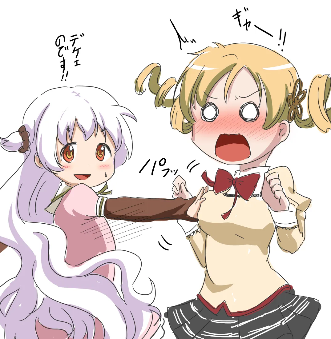 Tomoe Mami, Momoe Nagisa by Abutomato