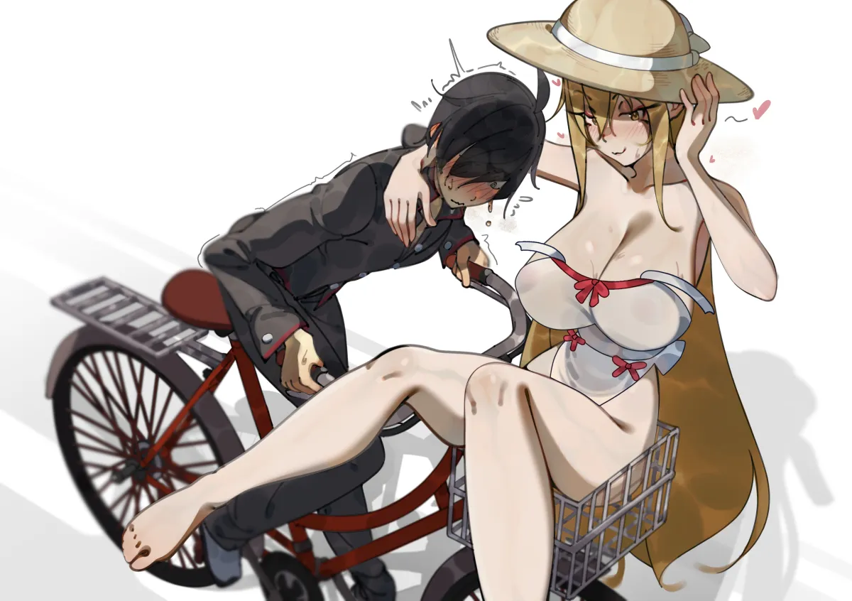 Oshino Shinobu, Araragi Koyomi by Deko Morii