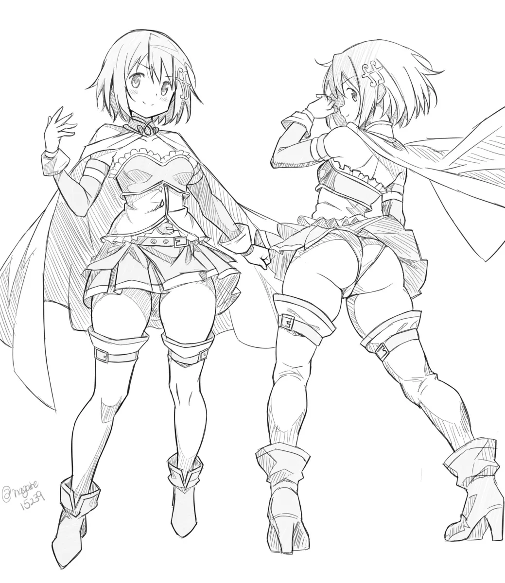 Miki Sayaka, Miki Sayaka (Magical Girl) by Nagare (Flow)