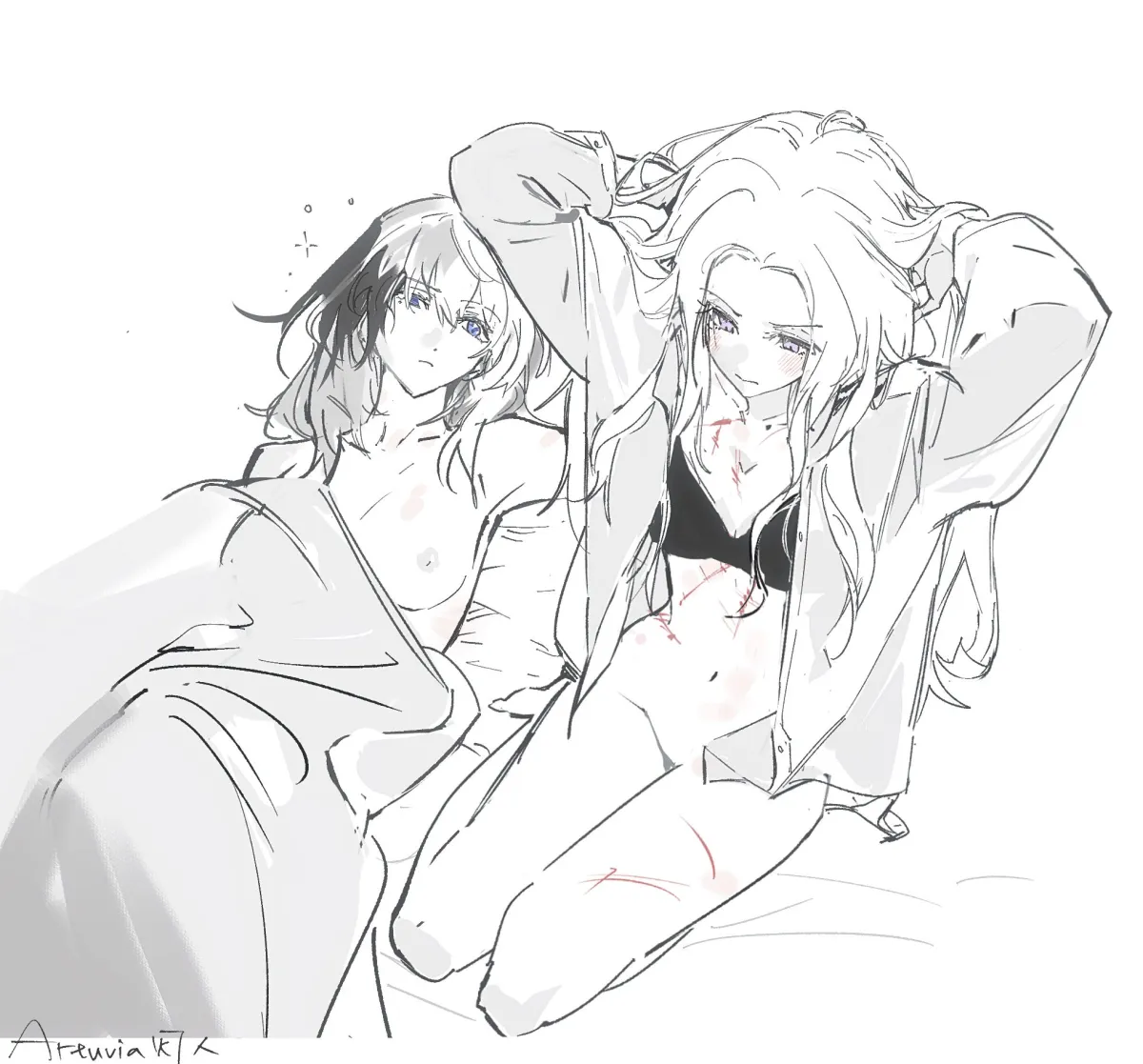 Female Byleth (Fire Emblem), Edelgard Von Hresvelg by Artuvia