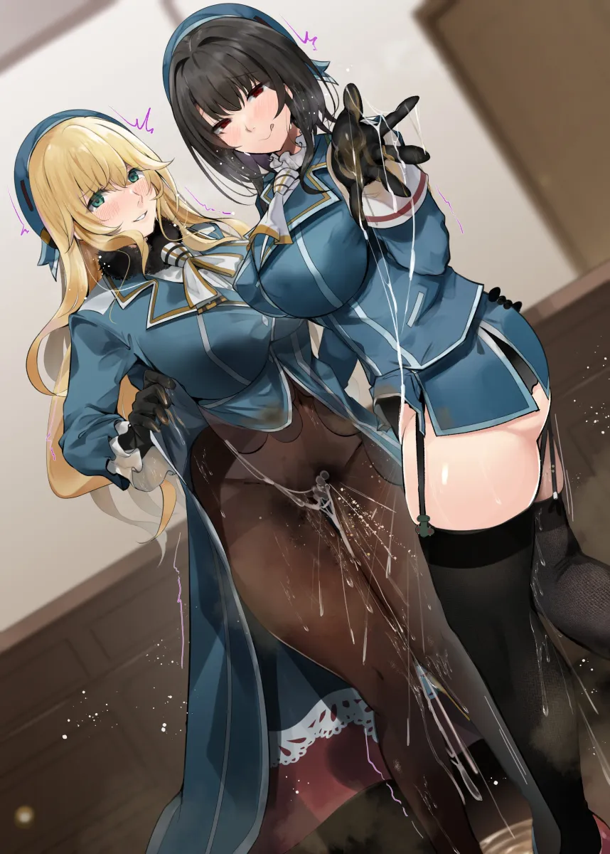 Atago (Kancolle), Takao (Kancolle) by Endou (Zettai Bluenoid)